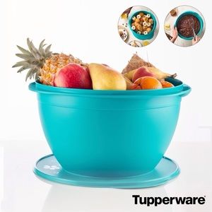 Tupperware Maxi Jumbo  Bowl 10 Liter Turquoise Color